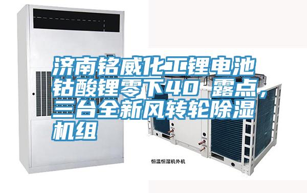 濟南銘威化工鋰電池鈷酸鋰零下40℃露點，三臺全新風轉(zhuǎn)輪除濕機組