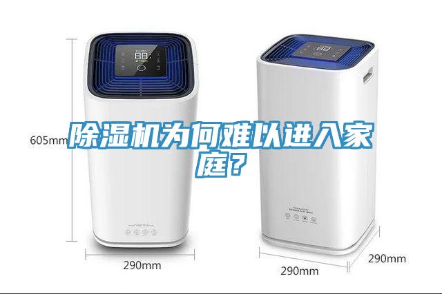 除濕機為何難以進入家庭？