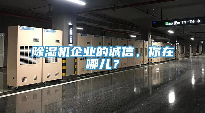 除濕機(jī)企業(yè)的誠信，你在哪兒？