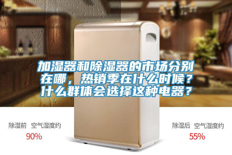 加濕器和除濕器的市場分別在哪，熱銷季在什么時候？什么群體會選擇這種電器？