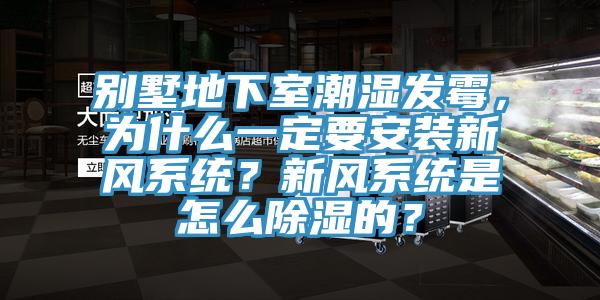 別墅地下室潮濕發(fā)霉，為什么一定要安裝新風(fēng)系統(tǒng)？新風(fēng)系統(tǒng)是怎么除濕的？