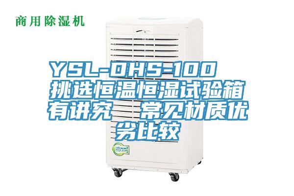 YSL-DHS-100  挑選恒溫恒濕試驗(yàn)箱有講究  常見材質(zhì)優(yōu)劣比較