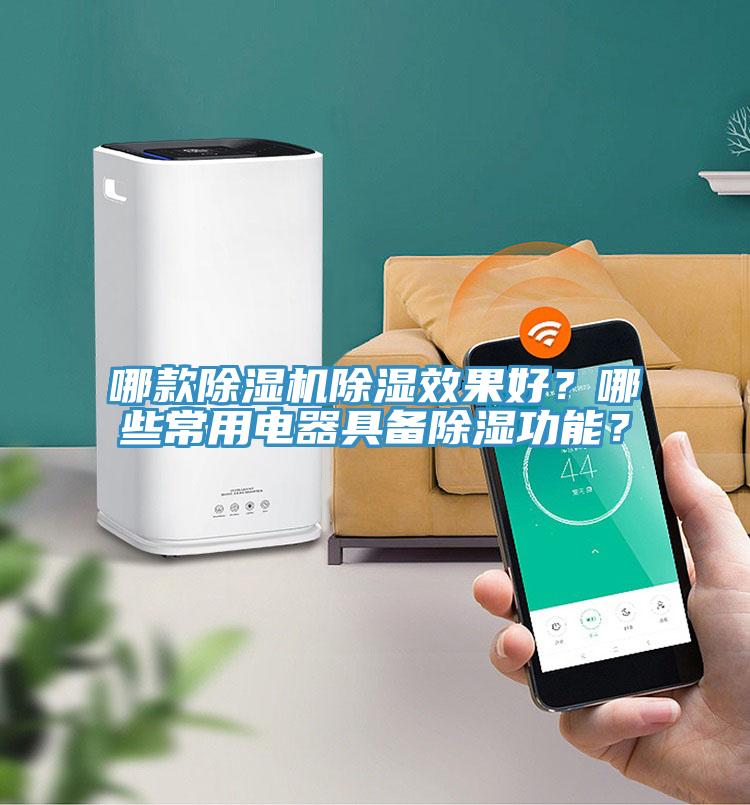 哪款除濕機除濕效果好？哪些常用電器具備除濕功能？