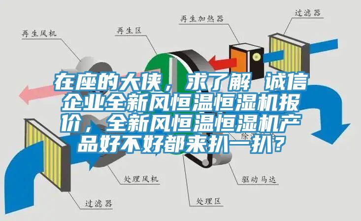 在座的大俠，求了解 誠信企業(yè)全新風恒溫恒濕機報價，全新風恒溫恒濕機產(chǎn)品好不好都來扒一扒？