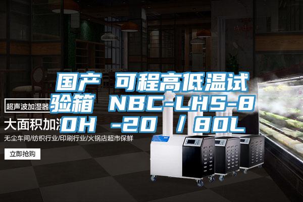 國產(chǎn) 可程高低溫試驗箱 NBC-LHS-80H -20℃／80L