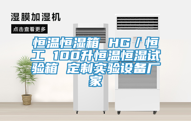 恒溫恒濕箱 HG／恒工 100升恒溫恒濕試驗箱 定制實驗設(shè)備廠家