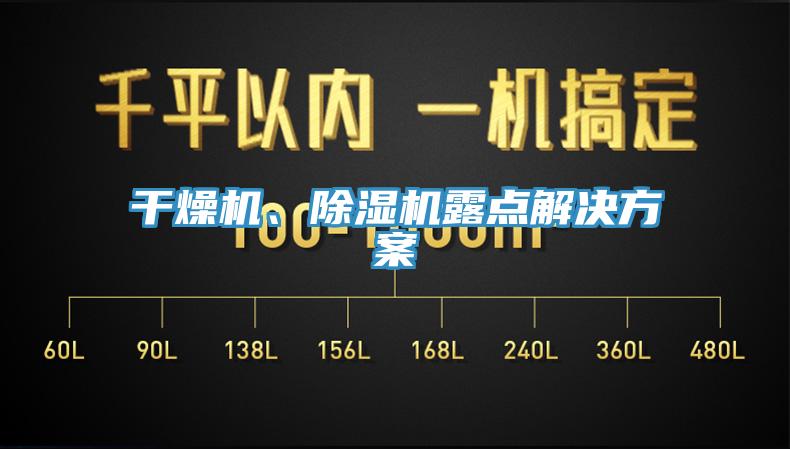 干燥機(jī)、除濕機(jī)露點(diǎn)解決方案