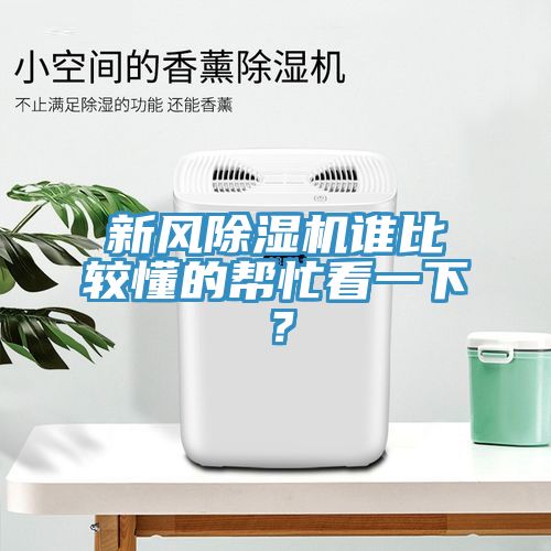 新風(fēng)除濕機誰比較懂的幫忙看一下？