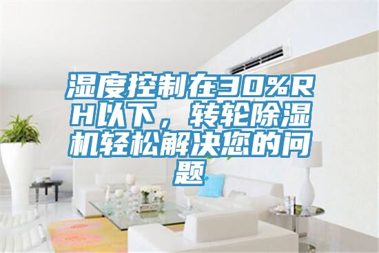 濕度控制在30%RH以下，轉(zhuǎn)輪除濕機輕松解決您的問題