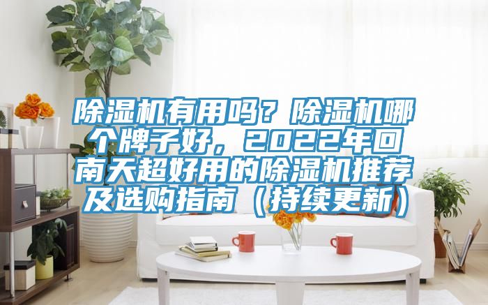 除濕機有用嗎？除濕機哪個牌子好，2022年回南天超好用的除濕機推薦及選購指南（持續(xù)更新）